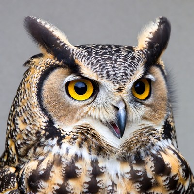 Great Horned Owl close-up