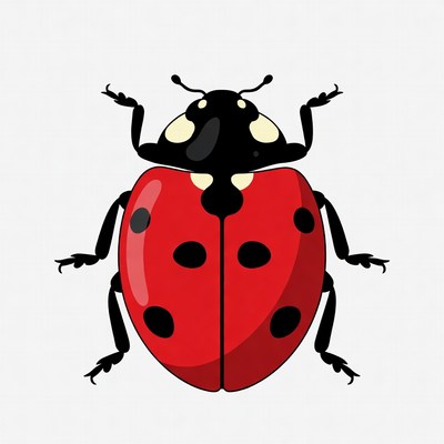 Red Ladybug Illustration