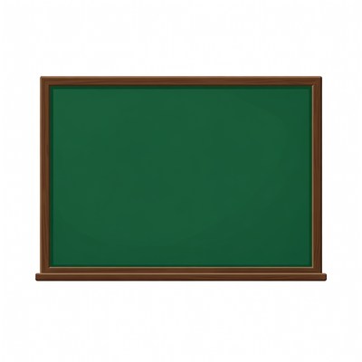 Blank Green Chalkboard Illustration