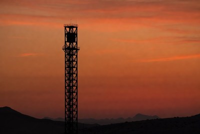 Tower Silhouette at Sunset