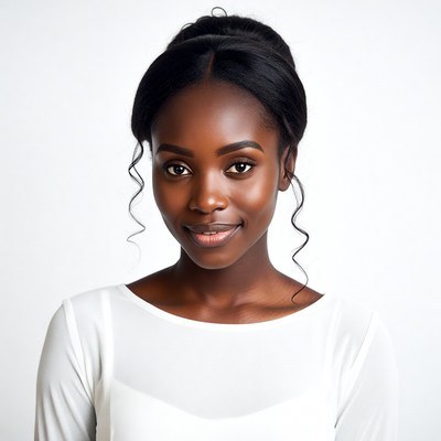 Smiling African-American woman portrait