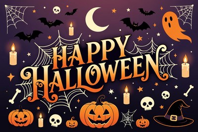 Happy Halloween Clipart Illustration