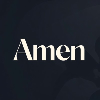 Amen Text on Dark Background