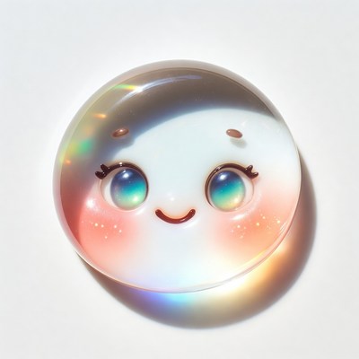 Cute Shiny Kawaii Smiling Bead