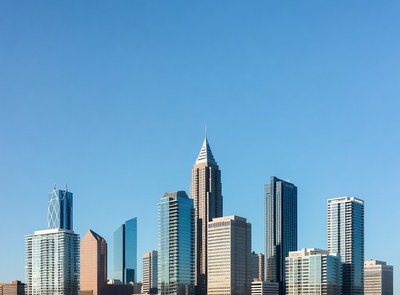Atlanta skyline with Bank of America tower