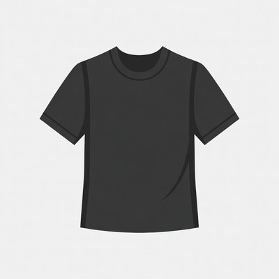 Black T-Shirt Illustration