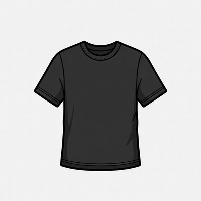 Black T-shirt Illustration