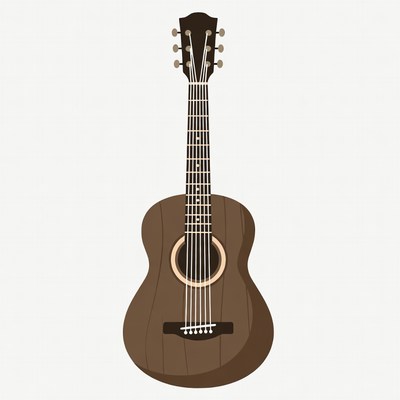 Acoustic Guitar Illustration