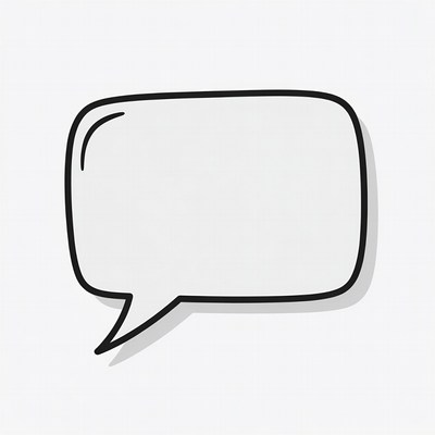Empty Speech Bubble Illustration