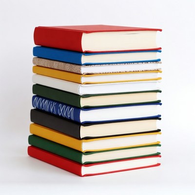 Stack of colorful books