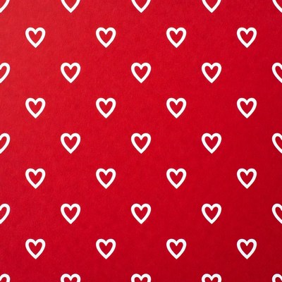 Red background with white hearts