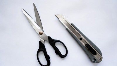 Scissors and Utility Knife