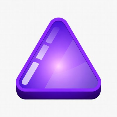 Shiny Purple Triangle Icon