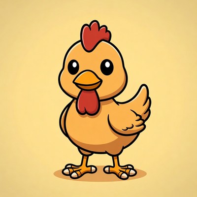 Cute cartoon baby chick