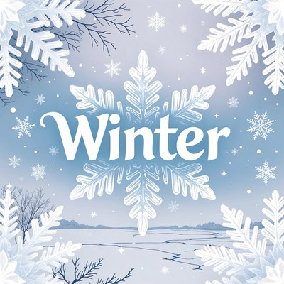 Winter Snowflakes Illustration