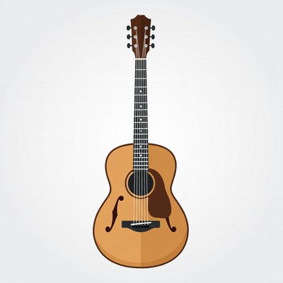 Acoustic Guitar Illustration