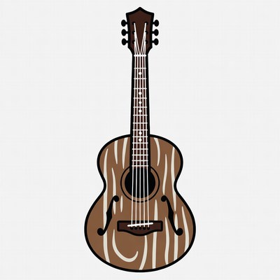 Acoustic Guitar Illustration