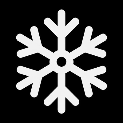White snowflake icon