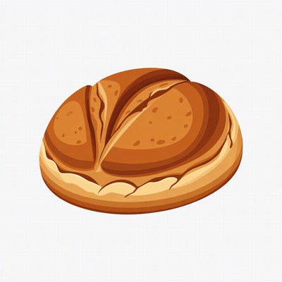 Sliced Bread Loaf Illustration