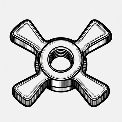 Wing Nut Illustration