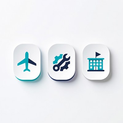 Airplane Wrench Building Icons