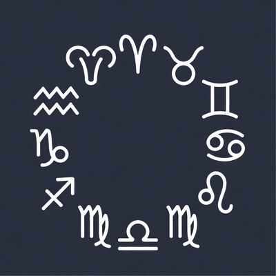 Zodiac Signs Circle Illustration