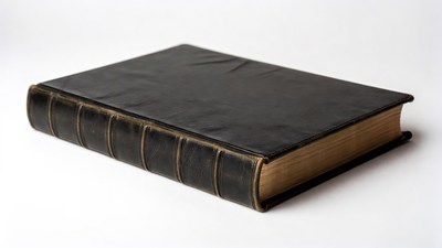 Vintage Black Leather Book
