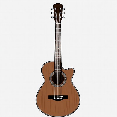 Acoustic Guitar Illustration
