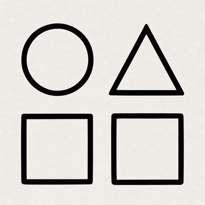 Circle Square Triangle Shapes