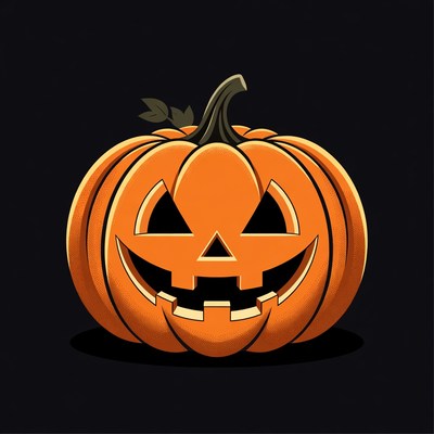 Jack-o'-lantern pumpkin illustration