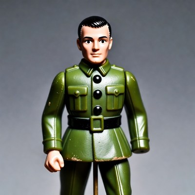 Green army soldier action figure