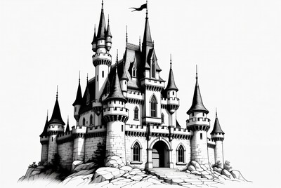 Fairy Tale Castle Illustration