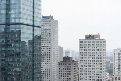 Modern Skyscrapers in City Skyline