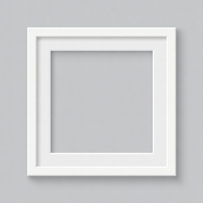 White Square Picture Frame