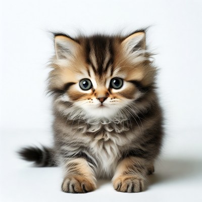 Cute fluffy British Shorthair kitten