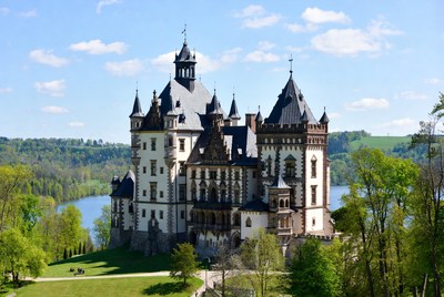 Hohenzollern Castle on Hilltop