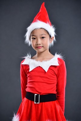 Asian girl in elf costume