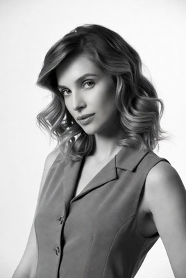 Woman in sleeveless vest portrait