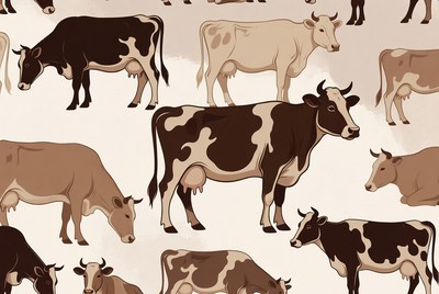 Cow Pattern Illustration