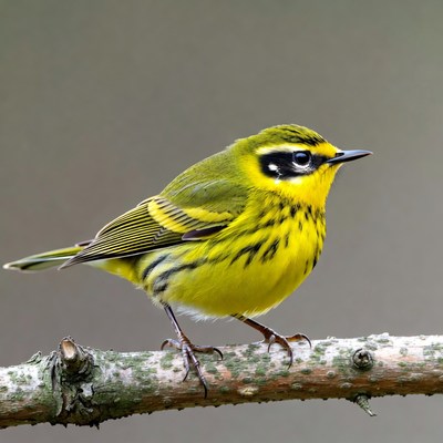 Yellow Warbler on branch