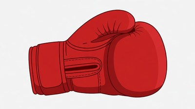 Red Boxing Gloves Illustration