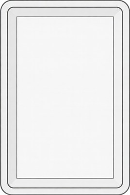 Blank White Card Outline