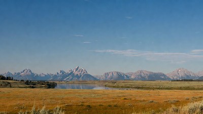 Grand Teton Mountains with River