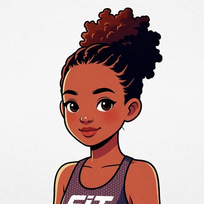 African-American woman in FIT tank top