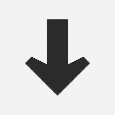 Black Down Arrow Icon