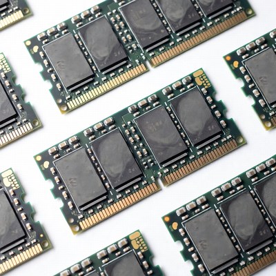 Multiple RAM Memory Sticks Arranged