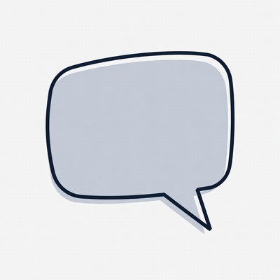 Empty Speech Bubble Illustration