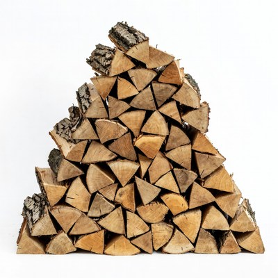 Stack of Firewood Logs