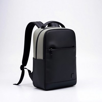 Black and Gray Modern Backpack