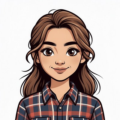 Smiling woman with brown hair